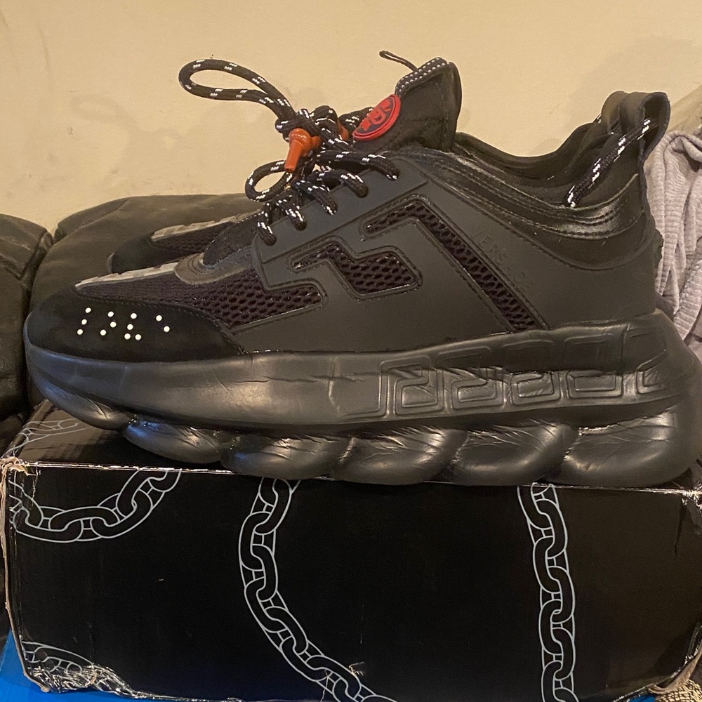 Versace Black Chunky Sneakers